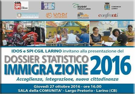 Dossier Statistico sull’Immigrazione 2016