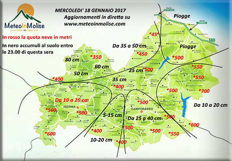 Maltempo Molise, situazione ed evoluzione