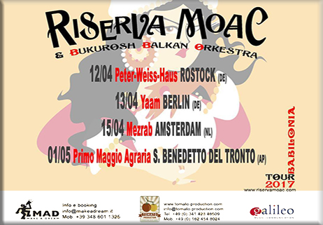 “Riserva Moac” in concerto in Europa