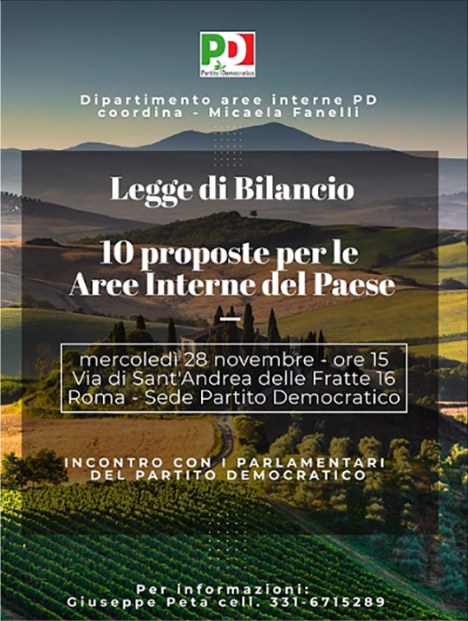 Legge di Bilancio e Aree interne