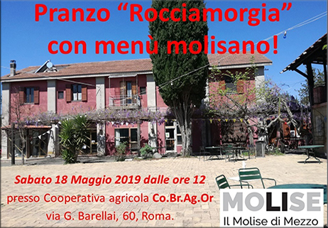 Pranzo “Rocciamorgia” con menù molisano