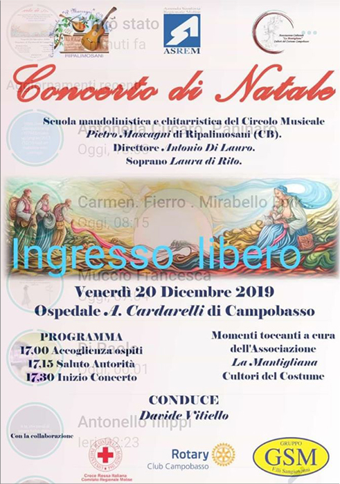 Al Cardarelli si rinnova l’appuntamento con il Concerto di Natale