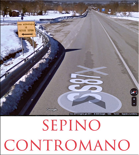 Sepino: nome sbagliato e contromano