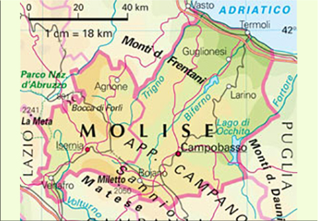 Il Molise sotto i 300mila residenti