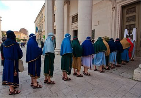 La processione dei dodici Apostoli