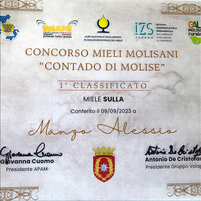 Premiato il miele di “DurHoney”