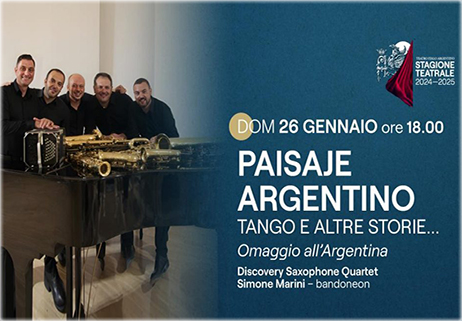 Eventi  “Paisaje Argentino–Tango ed altre storie”